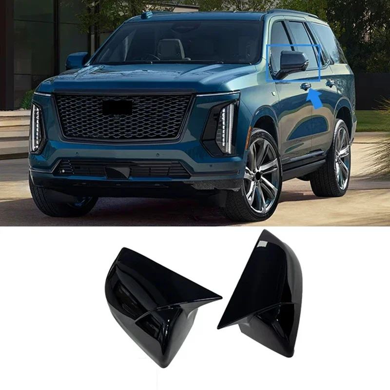 For Cadillac Escalade GMT 1XX 2022-2025 Protective Cover for Horn Rearview Mirror Adhesive Installation