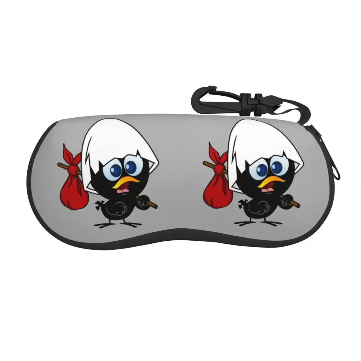 Custom Cute Little Chicken Calimero Shell Glasses Case Unisex Fashion Comic Cartoon Eyeglasses Case Sunglasses Protector Box