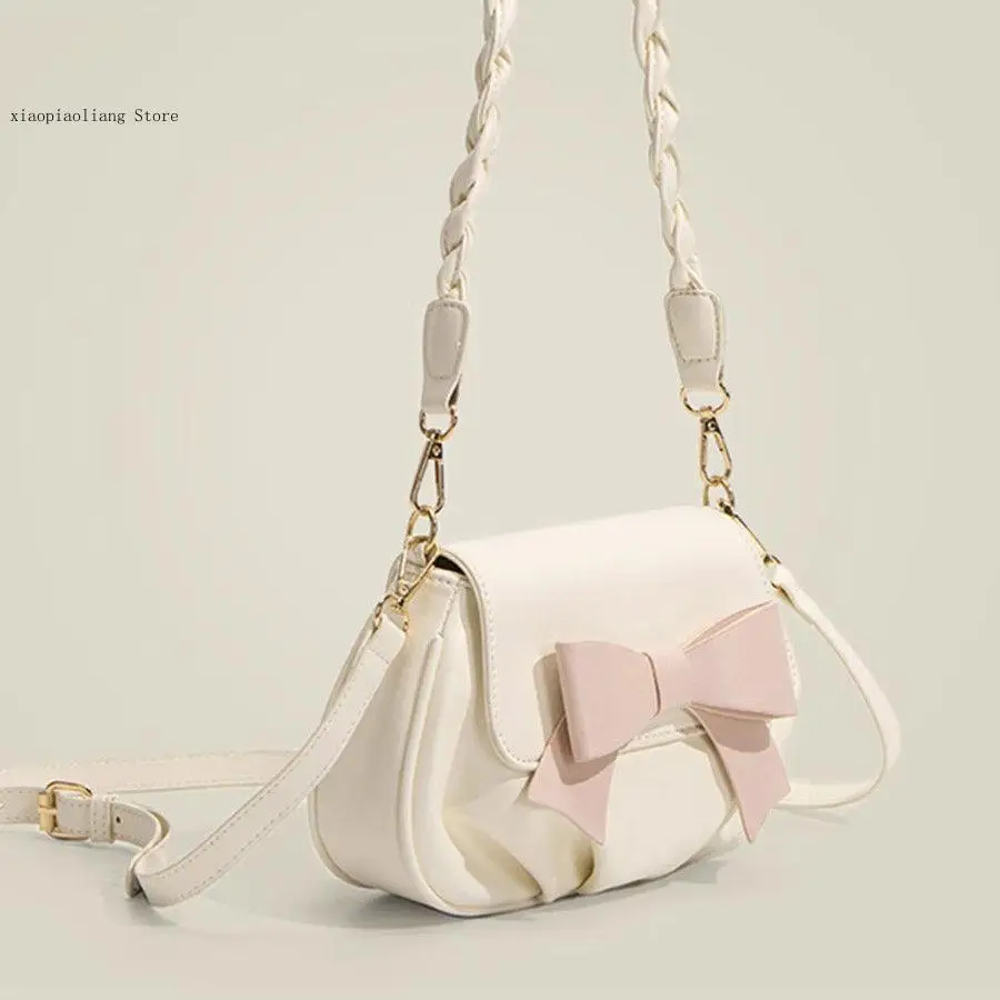 Fashionable Design Butterfly Bow Bag Women's Casual Versatile Sweet and Cute Cloud Shoulder Bag Commuting Bag