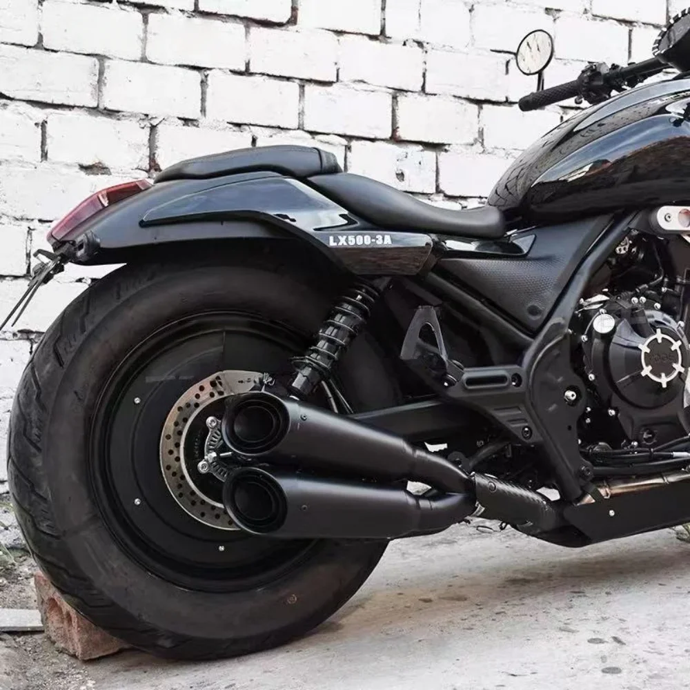 For modifying VOGE CU250 and CU525 models, use adjustable damping and high-rebound rear shock absorbers to lower the ride height