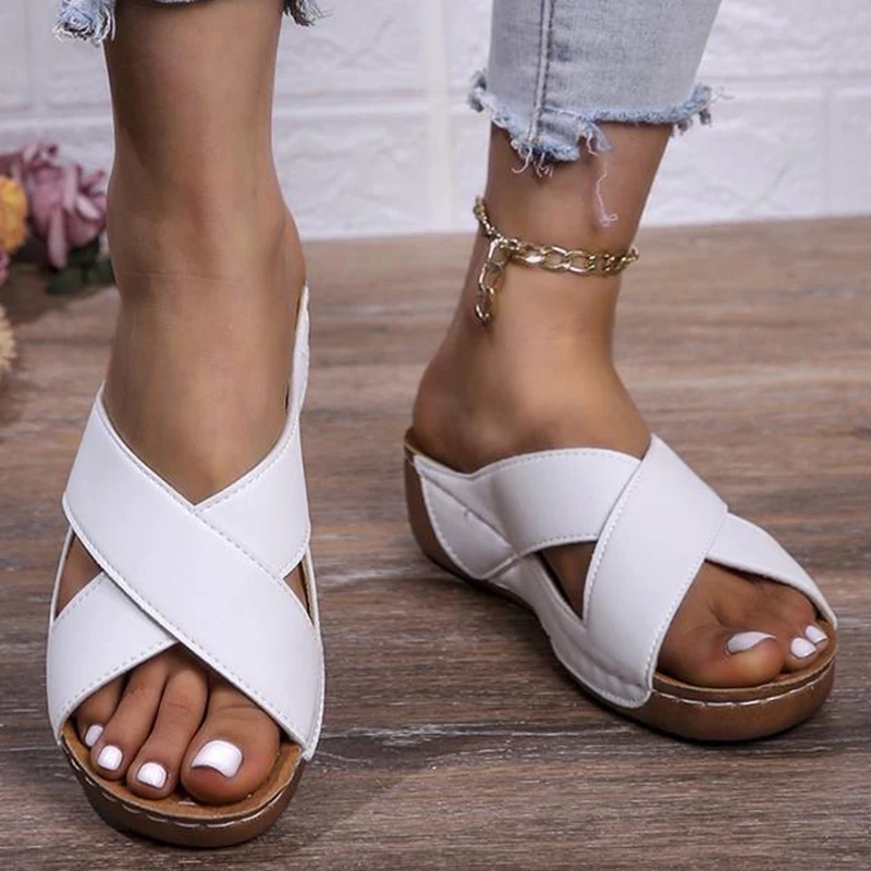 Sandals Shoes Women Summer Beach Shoes For Women Slip On Women Shoe Shoes Woman Breathable Footwear Woman Slippers Female