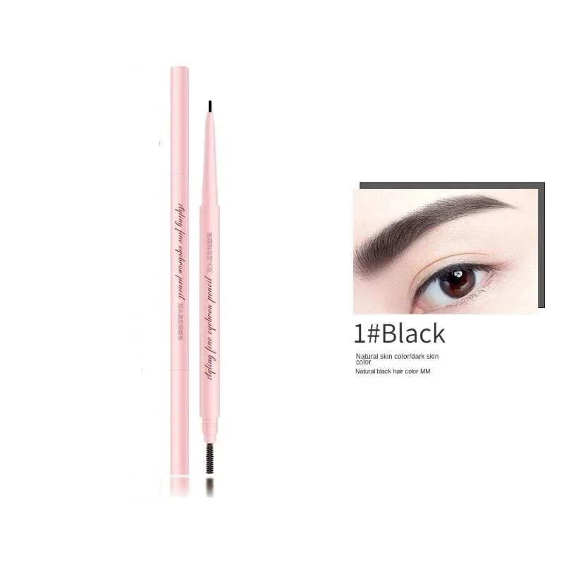 1.5mm Ultra Fine Eyebrow Pencil Double-Ended Waterproof Sweat-proof Long Lasting Professional Eyebrow Enhancers Makeup for Women