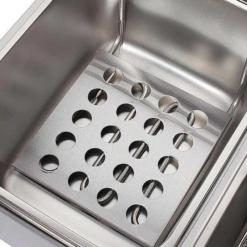 Freidora comercial, freidora eléctrica de un solo cilindro, estufa de pollo frito, freidora eléctrica doméstica MS-81