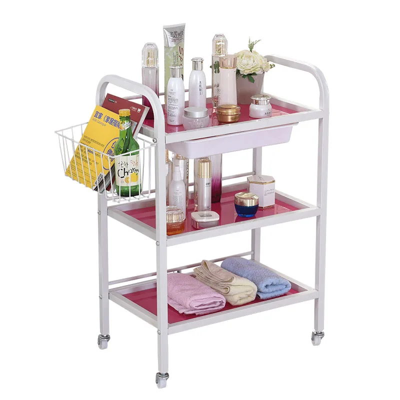 Cosmetologia Salon Trolley Detailing carrello commerciale Rolling Salon Trolley Beauty Muebles Peluqueria Commercial Furniture YN50ST