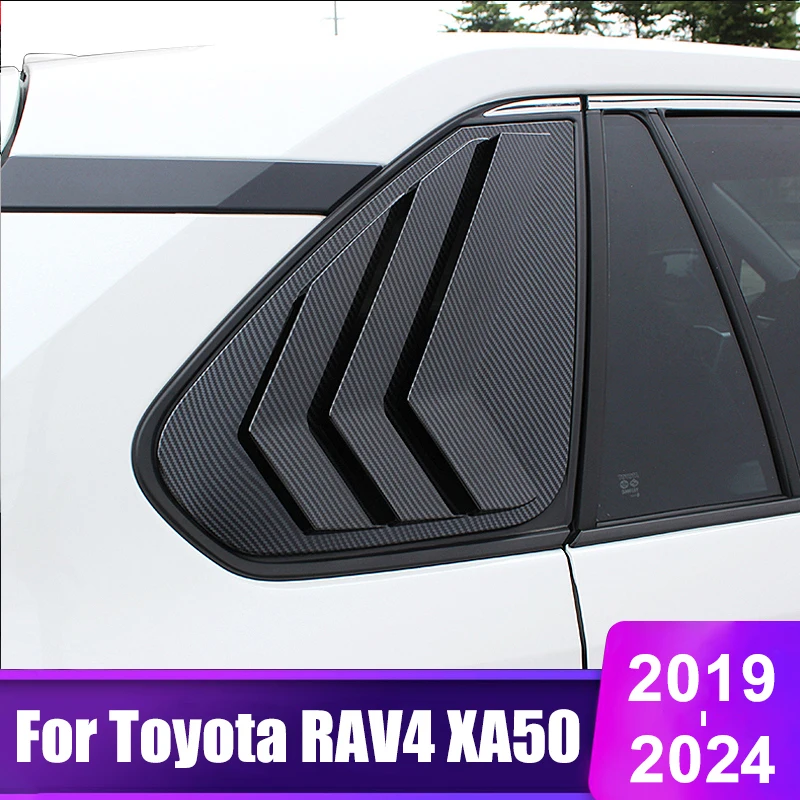 For Toyota RAV4 2019 2020 2021 2022 2023 2024 RAV 4 XA50 Hybrid Car Rear Window Blinds Side Tuyere Louvers Accessories