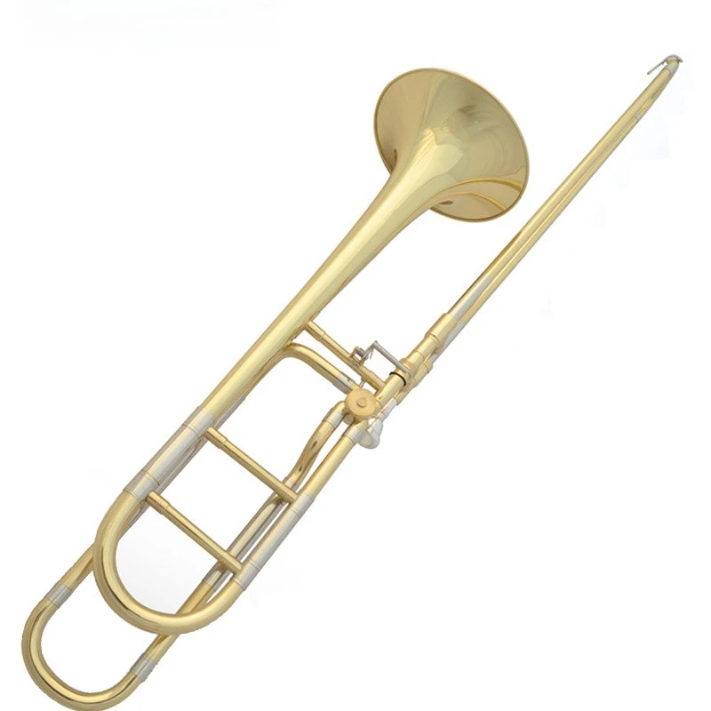 

Hooqu Top B Flat Tenor Trombone Professional Brass Trombone Instrument
