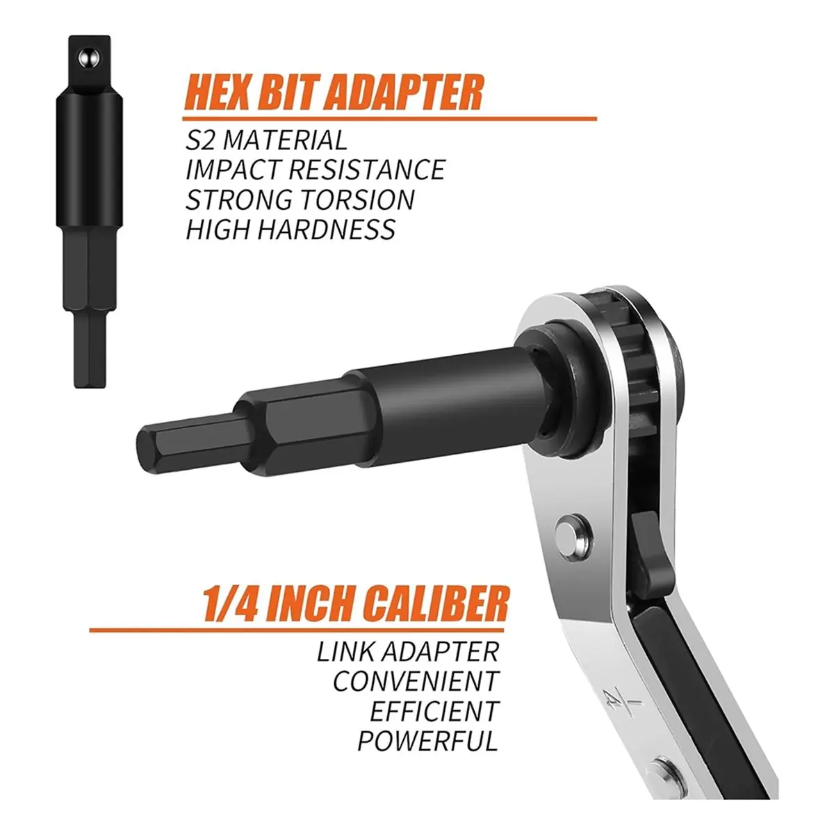 Budget-Friendly-Service Wrench Set, 1/4Inch to 3/8Inch, Includes Hex Bit Adapters for Efficient Air Conditioning Repair Tool