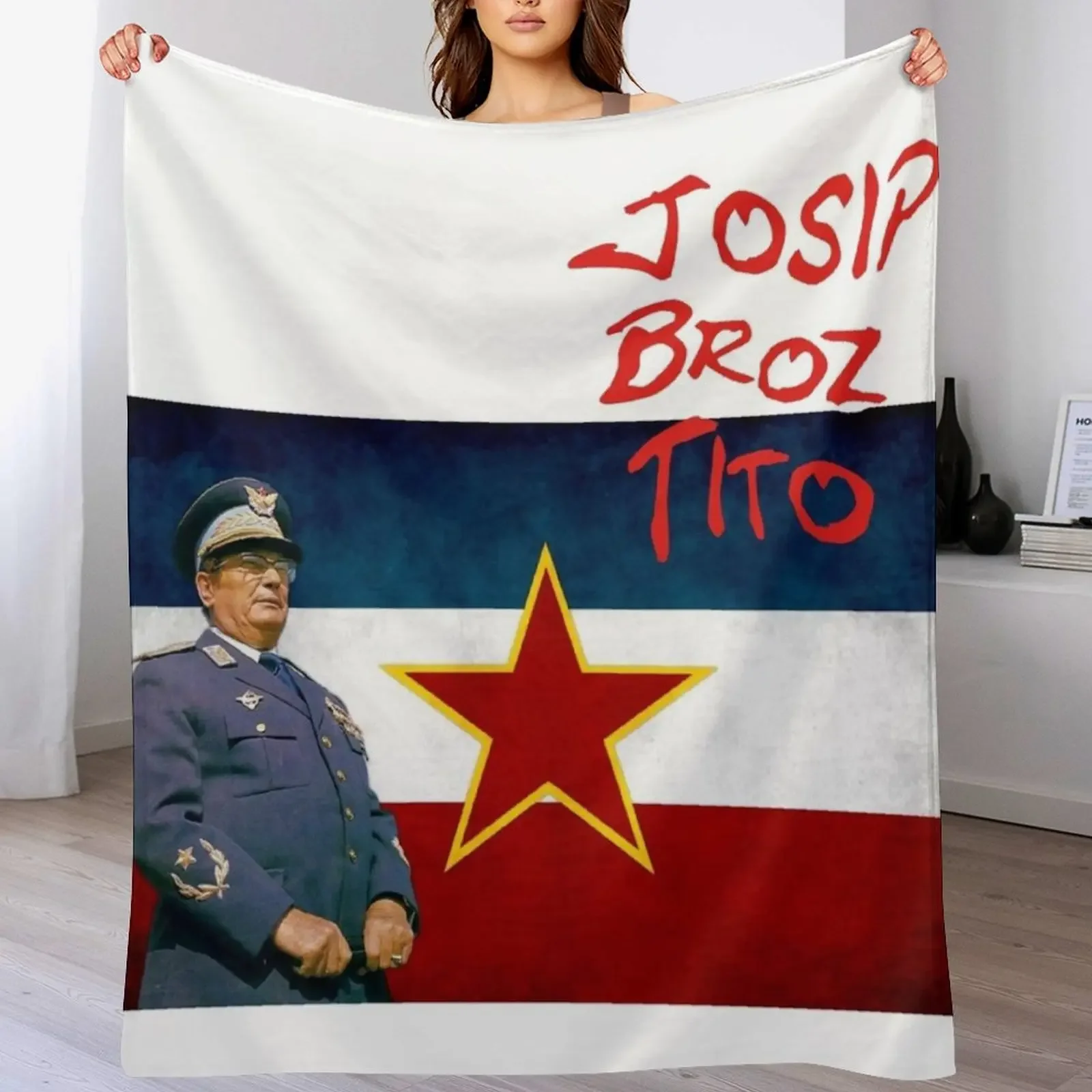 Josip Broz Tito Manta multiusos para bebé, mantas vintage más suaves