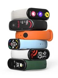 Silikonarmband für Xiaomi Mi Band 8 9, NFC-Sport-Gummiarmband, Armband Pulseira Correa Xiaomi Smart Band 8 Zubehör