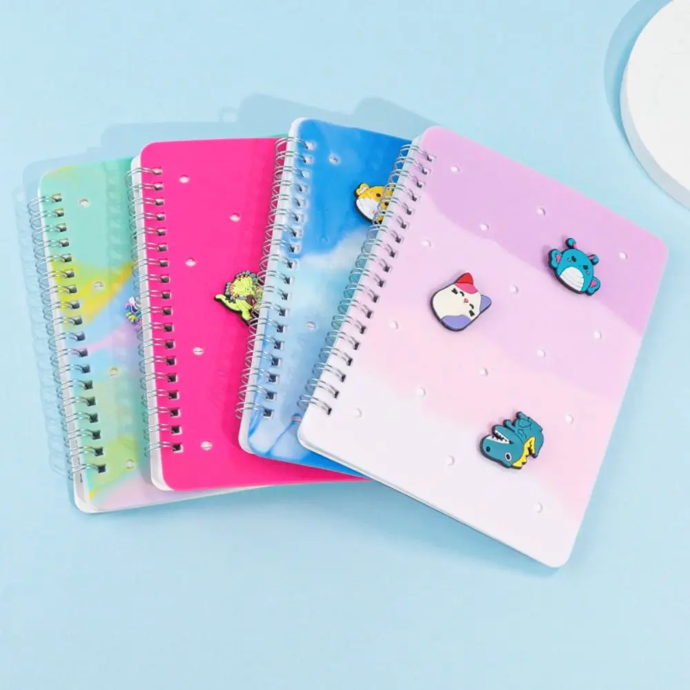 

Fashion Silicone Hole Notebook DIY Hole Blank Writing Paper Stationery Supplies