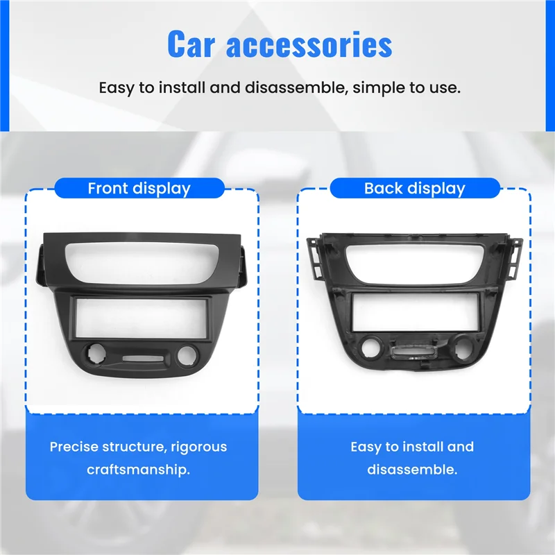 

A64P-1 Din Car Radio Fascia DVD Frame Panel Dash Install Kit For Renault Megane 2008-2015 Fluence 2009+