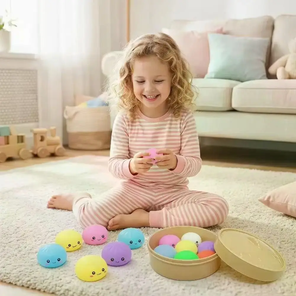 Prank Soft Cute Dumplings Squishy Food Shape With Steamer Squishy Crystal Bun Squeezable Pinch Fidget Sensory