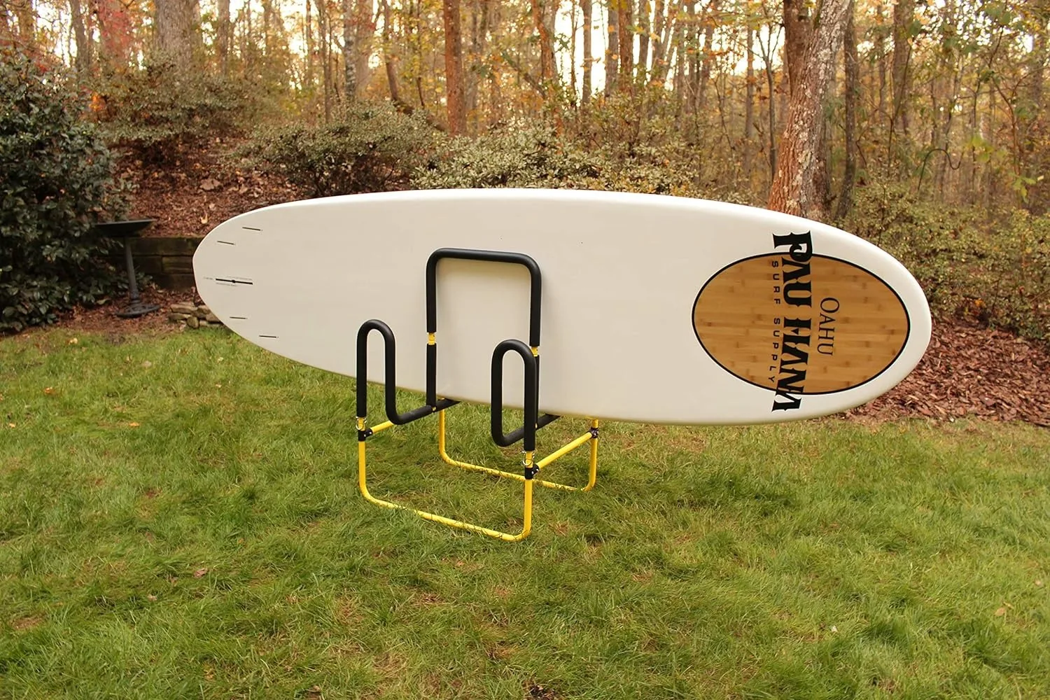 Suspenz double-up sup stand, hält 2 stand up paddle boards oder surfbretter, gelb