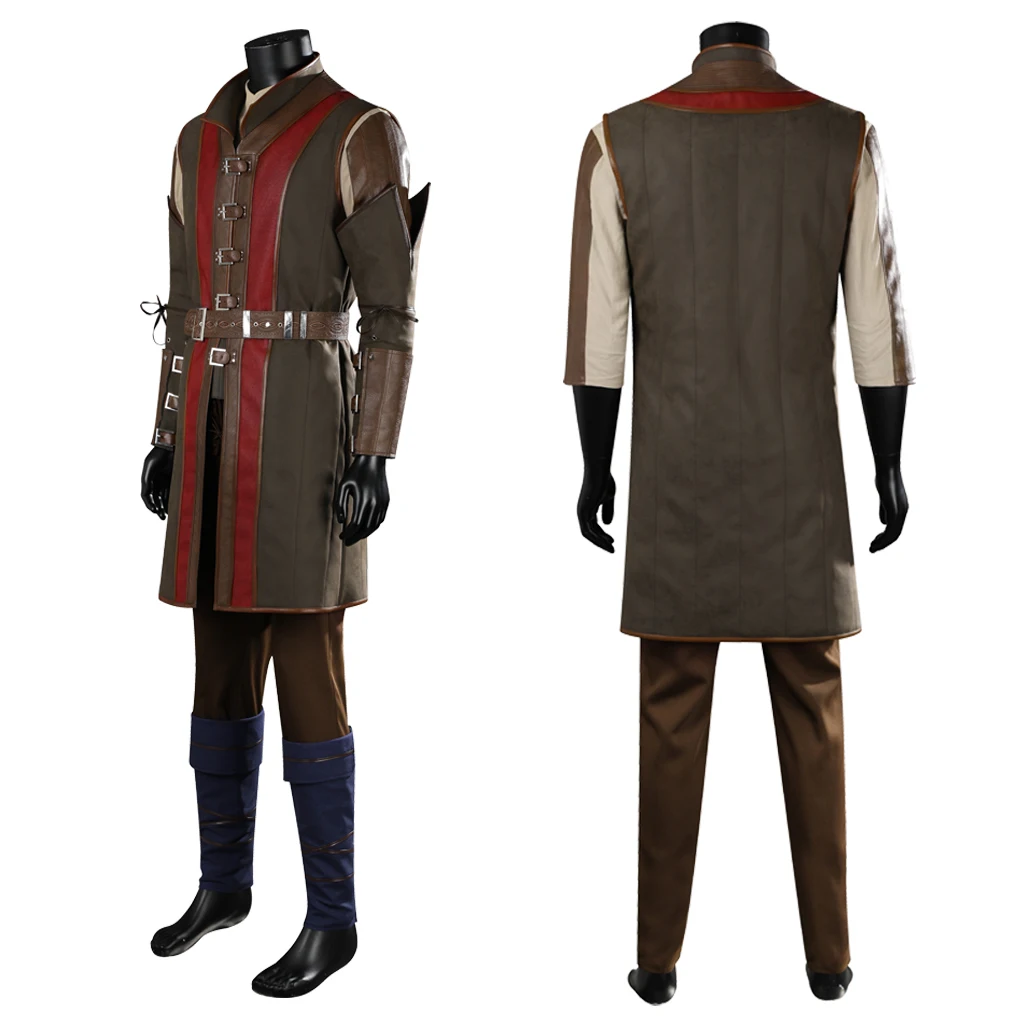 Gate 3 Wyll Cosplay Costume Outfits Men's Blade of Frontiers Wyll Ravengard Battle Uniform Set Halloween Suit Custom Made