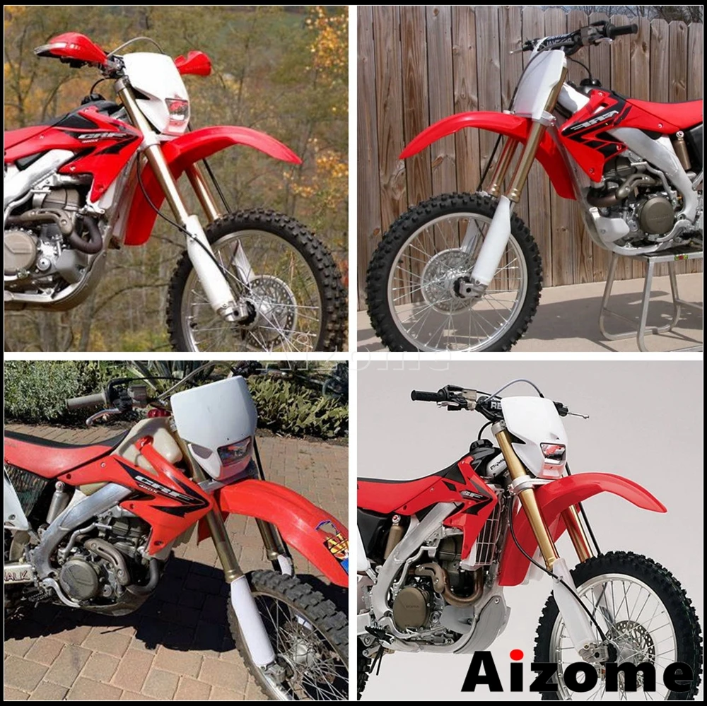 For Honda CRF450X CRF250X 2005-2017 Dirt Bike Shock Fork Protector Covers For Honda CRF250R CRF450R 2004-2018 Enduro Fork Guards