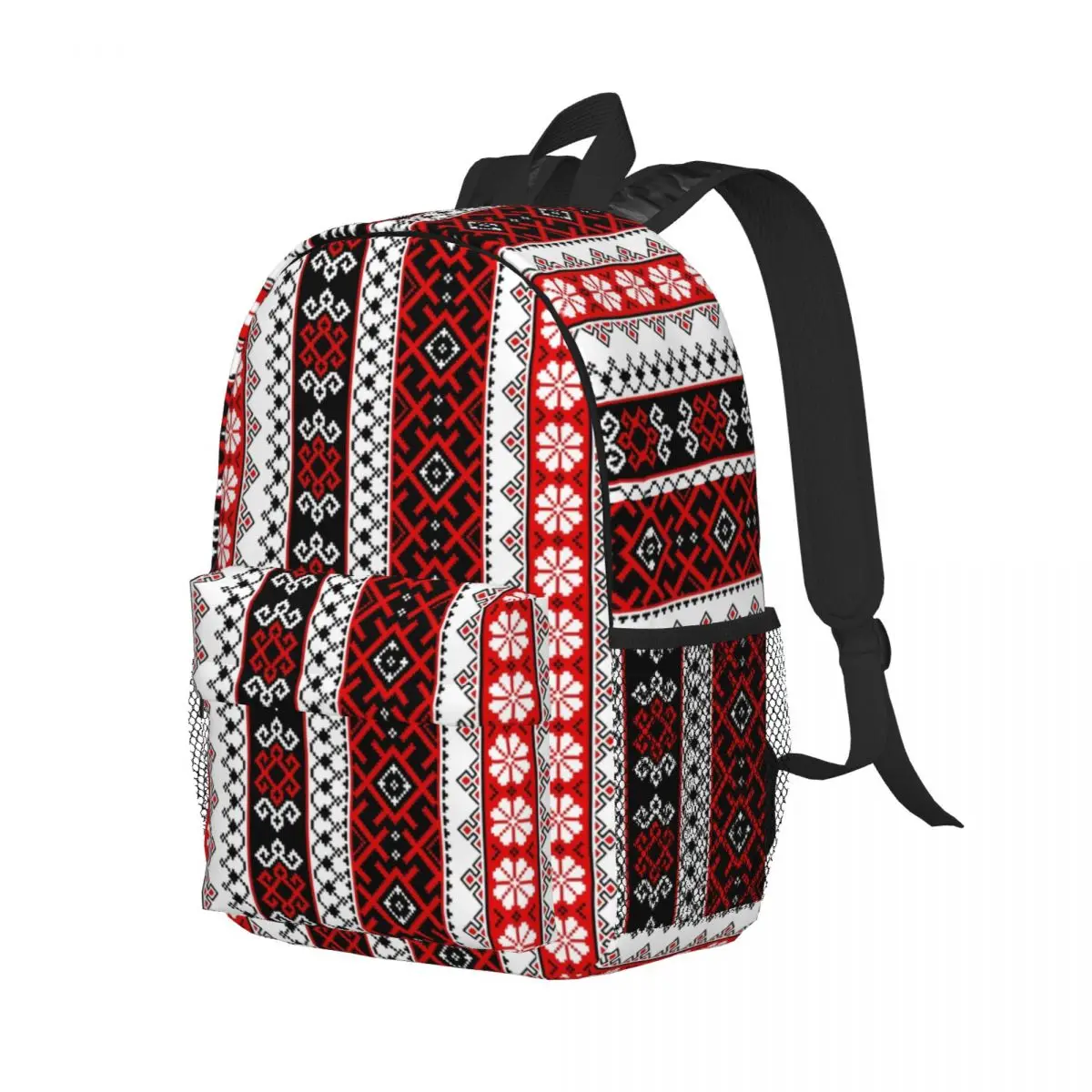 Bold Colorful Ukraine Style Vyshyvanka Embroidery Backpacks Bohemian School College Travel Bags Bookbag Fits 15 Inch Laptop