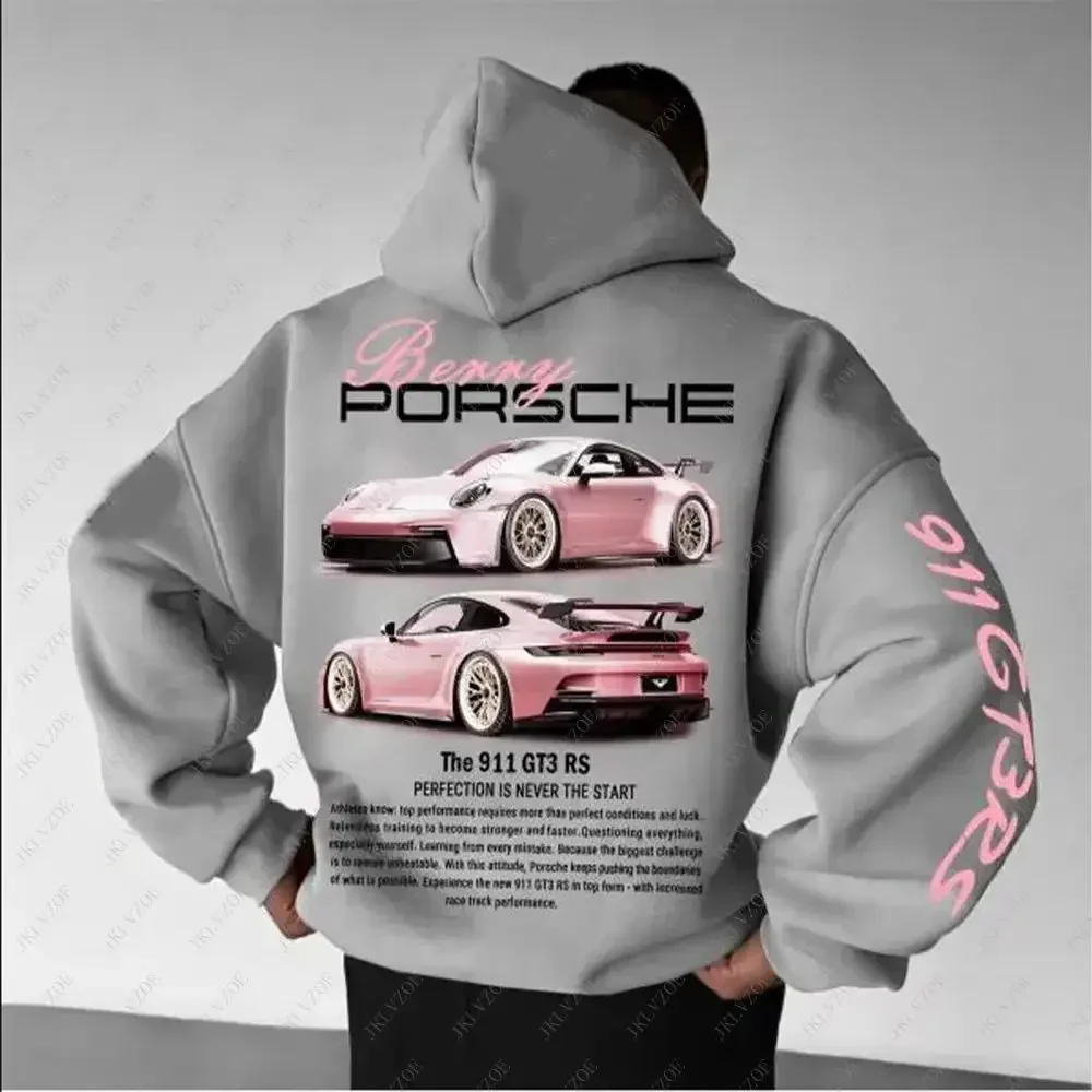 Autumn Winter Hoodies Men Children Boys Racing F1 Sportswear Casual Team Clothes Sweatshirt Gift Formula Oversize Car 911 GT3RS