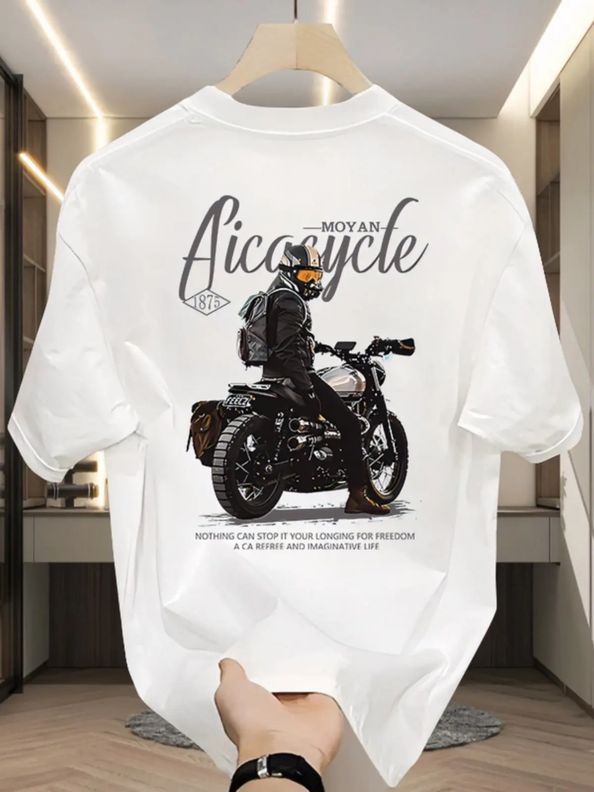 

Американская крутая и стильная футболка с короткими рукавами из чистого хлопка, модный бренд лета Instagram для молодежи