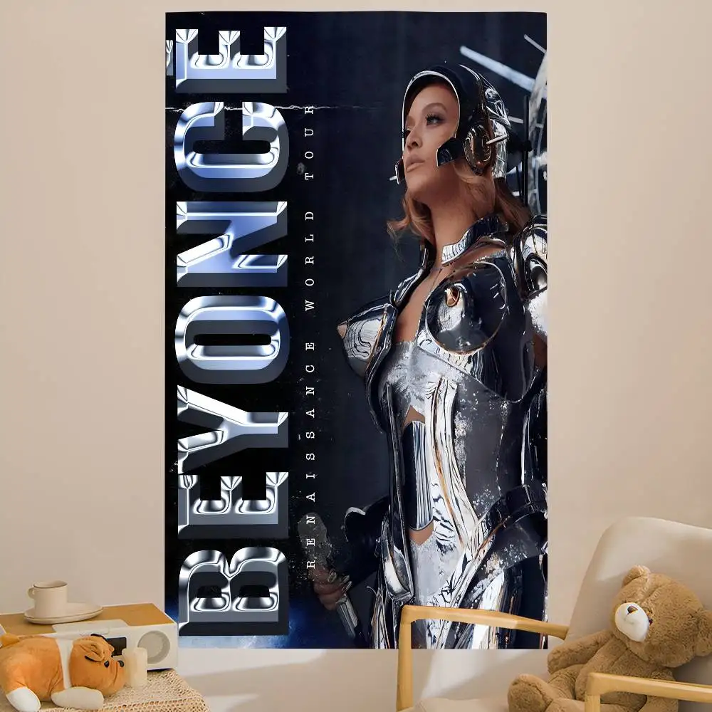 Beyonce Super Singer Anime Tapestry Indian Buddha Wall Decoration Witchcraft Bohemian Hippie Wall Hanging Sheets
