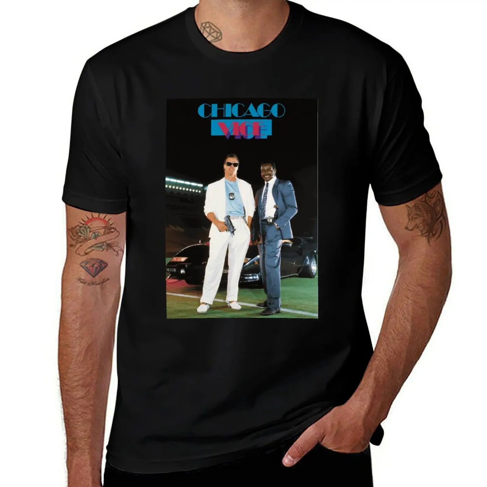 

tshirt shirt cotton Chicago T-Shirt man graphic man Classic t t man shirts Vice