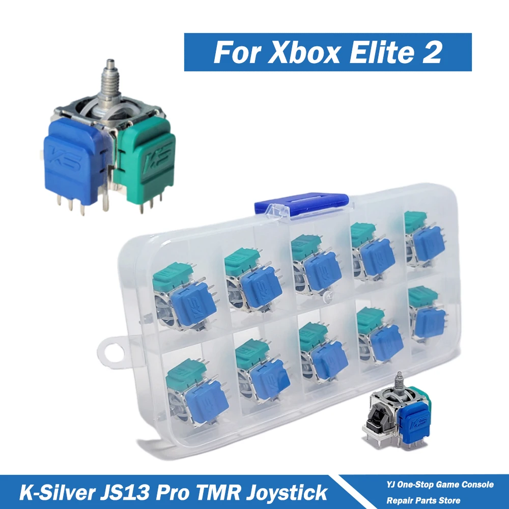 

10PCS K-Silver JS13 Pro TMR Electromagnetic Joystick Hall for Xbox Elite 2 Controller TMR Sticks Tunnel Magnetic Resistance