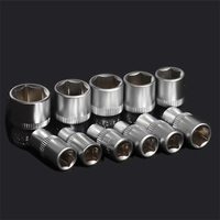 Short 25mm 1/4 Inch Drive 6 Point Socket 4mm 4.5mm 5mm 5.5mm 6mm 7mm 8mm 9mm 10mm 11mm 12mm 13mm 14mm