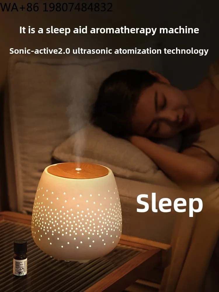 Starry Sky Projection Fragrance Nebulizer Multifunctional Waterless Scent Diffuser Night Light Built In Relax Sound Healthcare view 3
