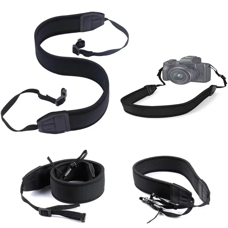 Adjustable Thick Anti-slip Black Camera Shoulder Neck Straps for Digital Camera Universal Neck Shoulder Strap Belt