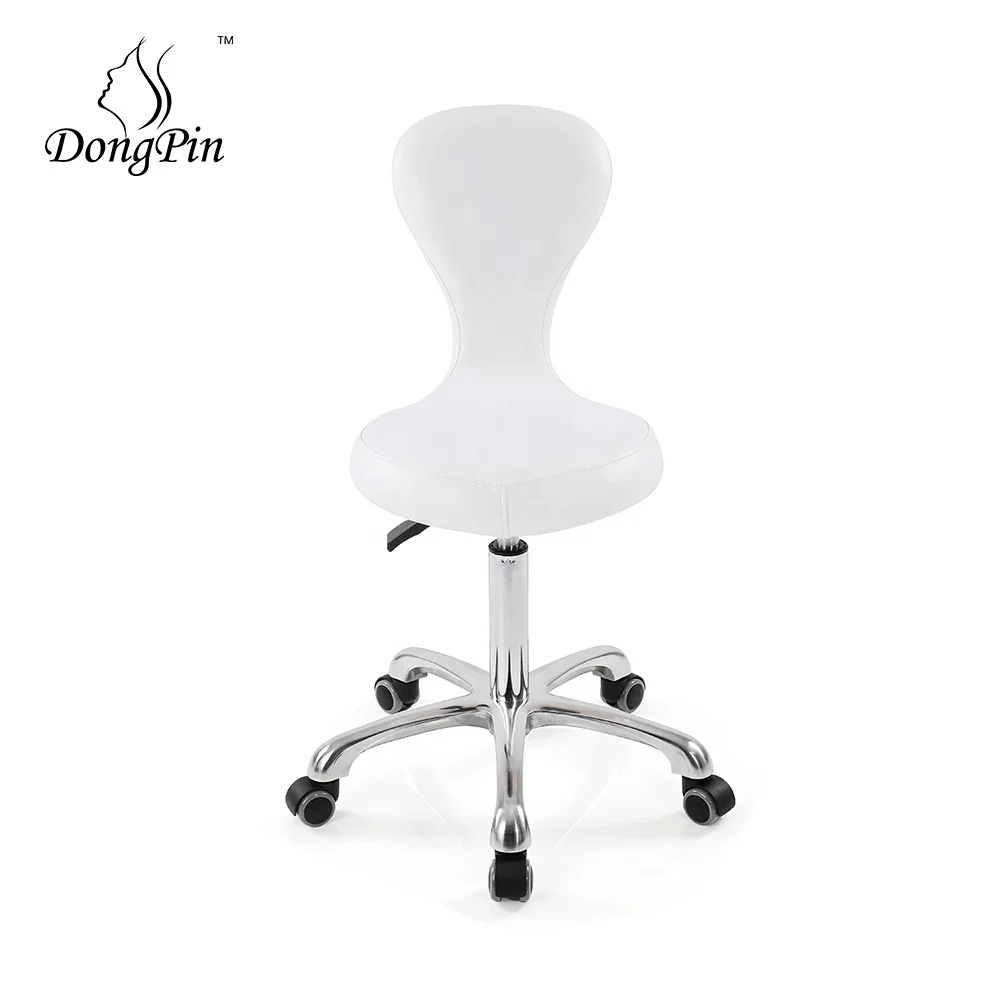 

Ergonomic Salon Stool Rolling Spa , Massage, and Medical Office Chair with Swivel Wheels and Back