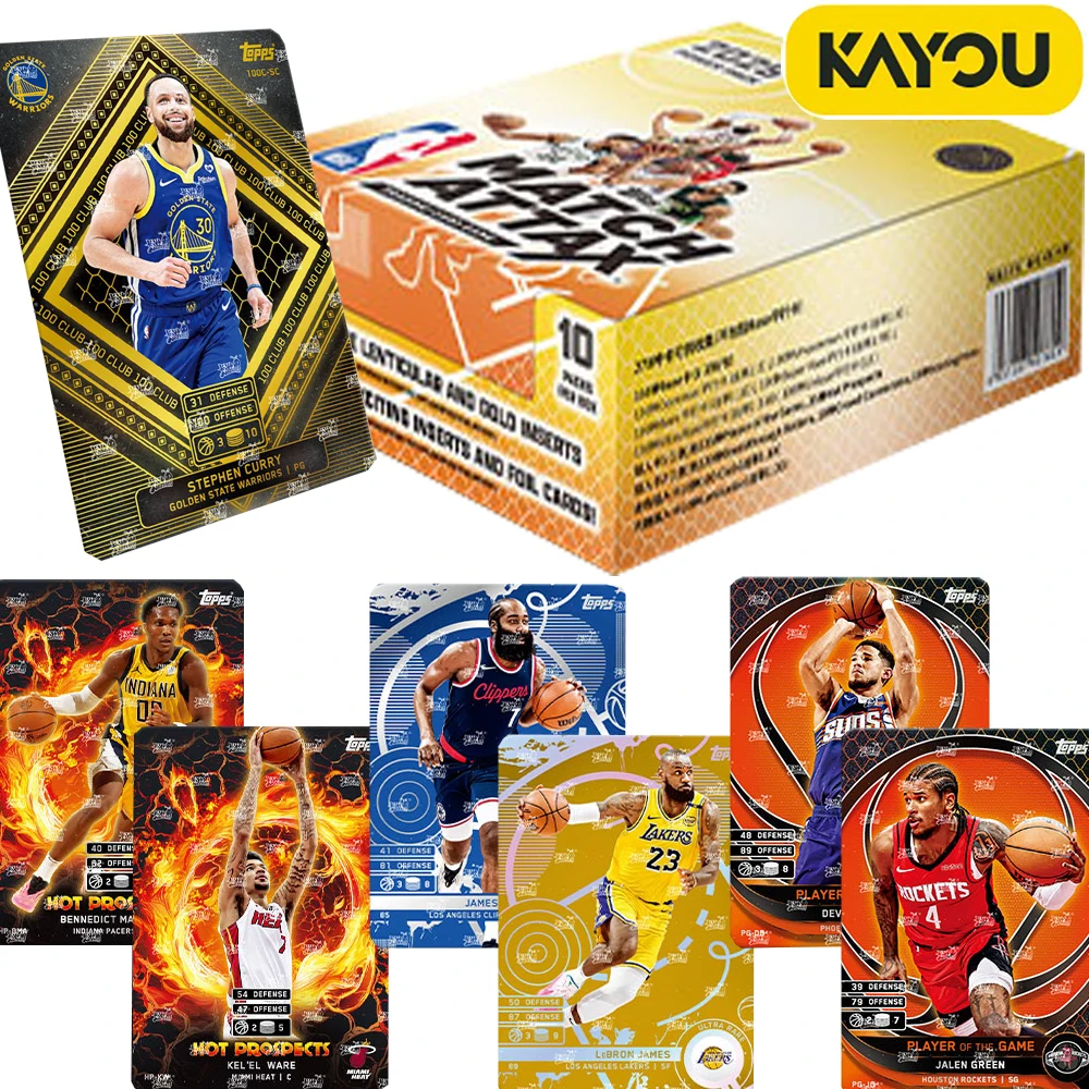 

KAYOU Genuine NBA Collection Cards Classic Basketball Player Rare MATCH ATTAX Power Pack Battle Cards Boyfriend Favorite Gifts