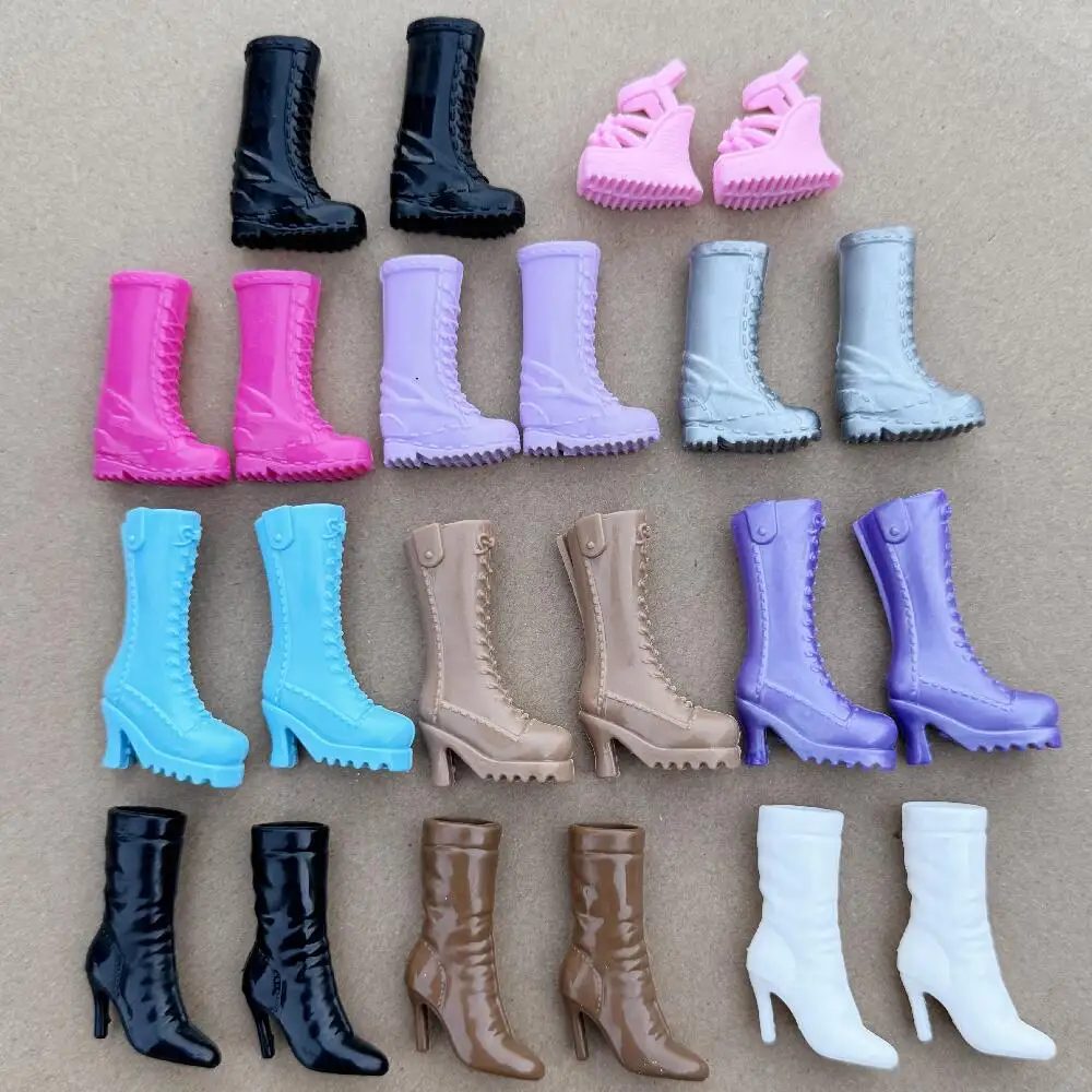1/6 sapatos de boneca de salto alto botas de inverno para boneca de 30cm pés de salto alto decorações de bonecas brinquedos diy acessórios de jogo sapatos