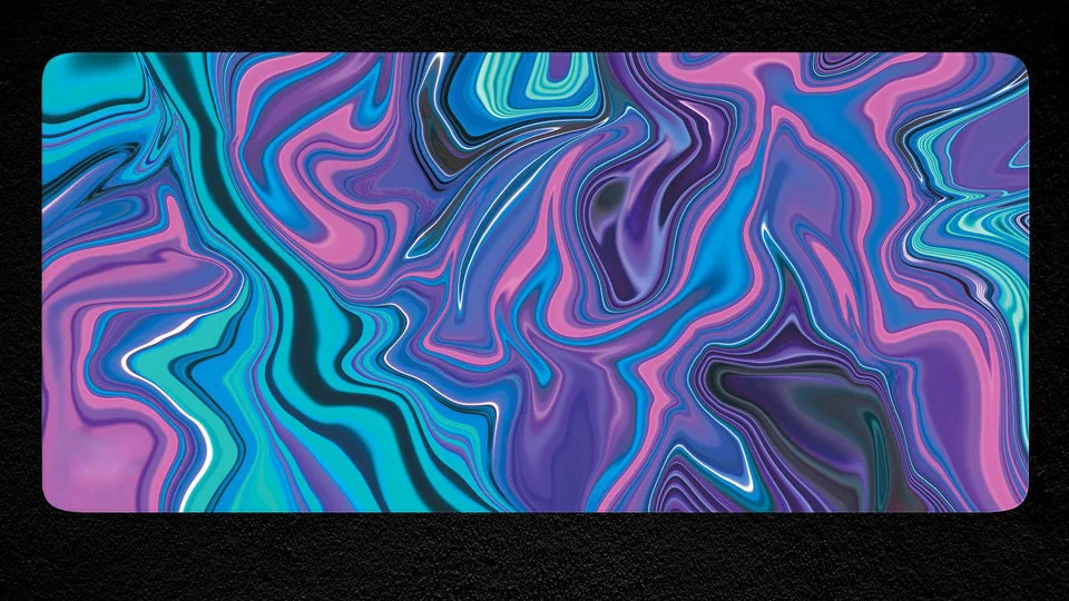 Liquid Pattern Desk Mat, Office Desk Pad, Suitable for Office, Home, Gaming Accessories, Colorful Desktop Decoration, Laptop Mat