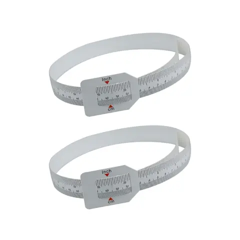 31GJ 2pcs Plastic Child Head Circumference Measuring Tapes Double inch Scale For Accurate Infant Arm & Head Measurement