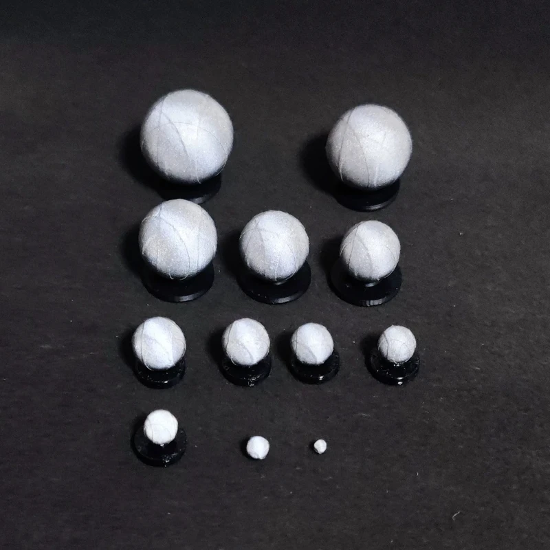 2Pcs Optical Passive Infrared Reflective Balls 2-20mm Motion Capture Marker for 3D Animation Shooting