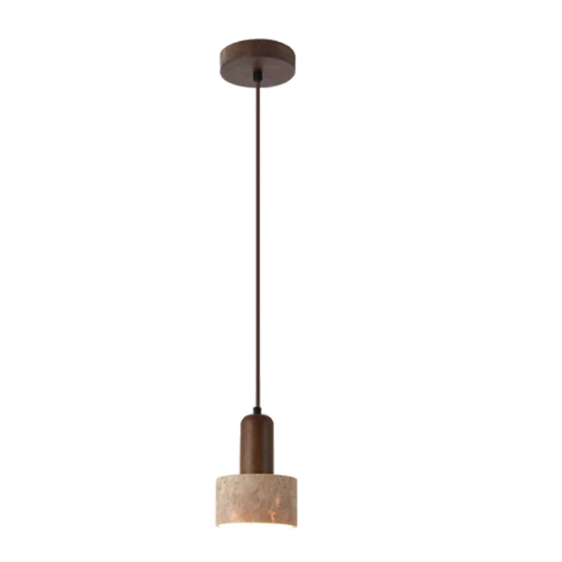 

ABLN-Elegant Travertine Pendant Lamp 110-240V Wabi Sabi Style Restaurant Lighting Nordic Pendant Lamp