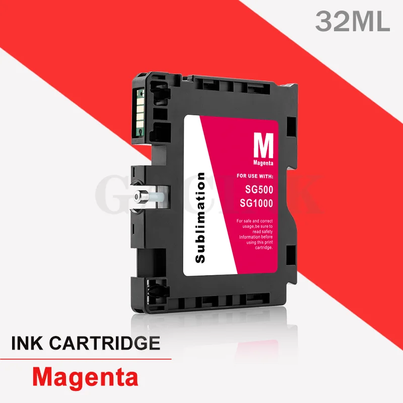 1 Set For SAWGRASS SG500 SG1000 No Serial Number Compatible Ink Cartridge With Chip Sublimation Ink