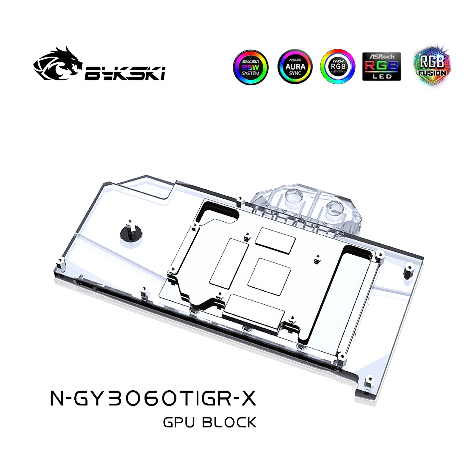 Bykski Full Cover RGB GPU Block for GALAX RTX 3060 GAMER N-GY3060TIGR-X