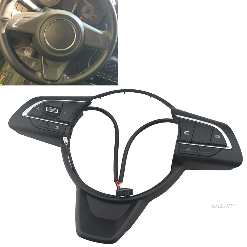 6-Pin Plug For Suzuki Jiminy Swifts 2019 -2023 For Suzuki Dzire 2022 Multifunctional Steering Wheel Phone Volume Buttons