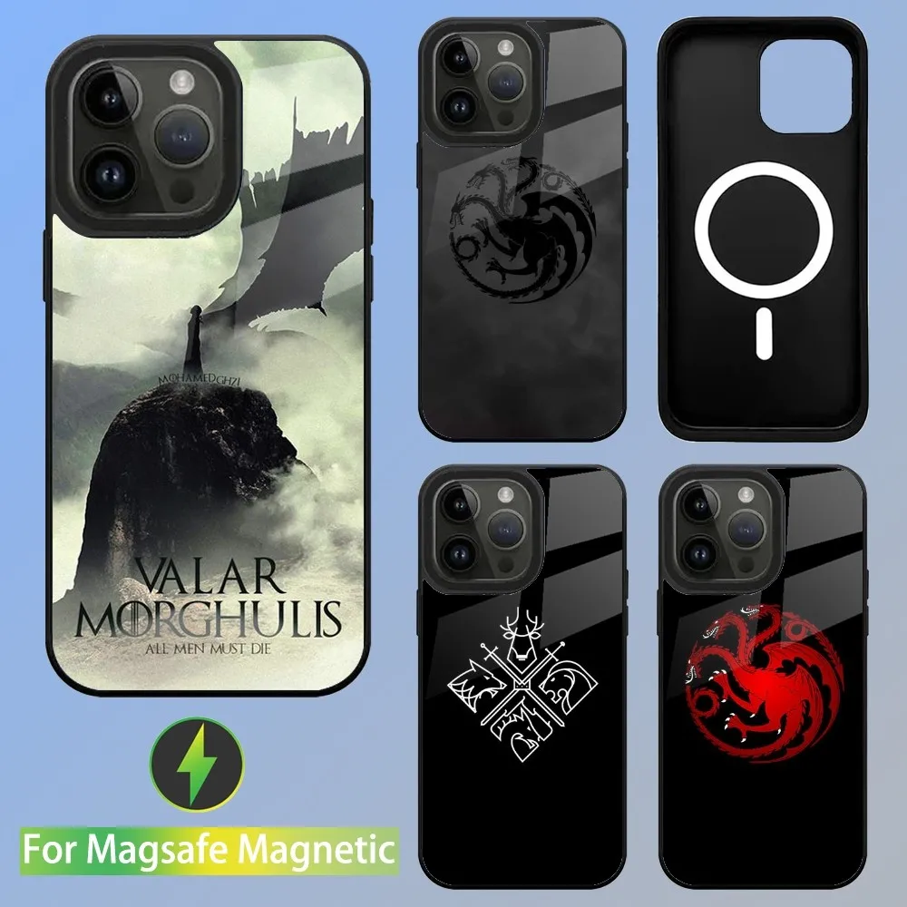 Valar Morghulis Phone Case For iPhone 16,15,14,13,12,11,Plus,Pro,Max Mini Magsafe Magnetic Wireless Charging