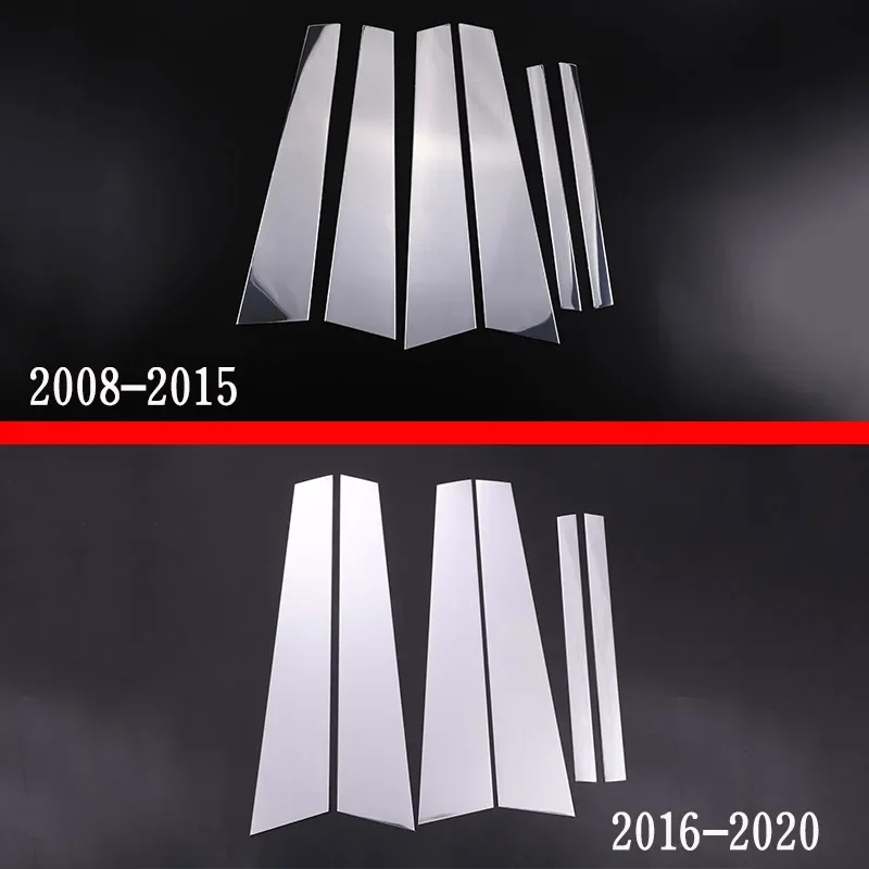 For BMW 7 Series F01 F02 G11 G12 2008-20 Aluminum alloy Car Door Window Center B Pillar Post Trim Cover Sticker Car Accessories
