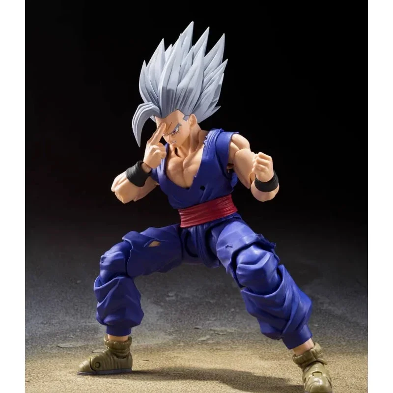 Bandai Original Dragon Ball Anime Figure SHF Supereroe Son Gohan Beast Action Figure Giocattoli per bambini Regalo Modello da collezione