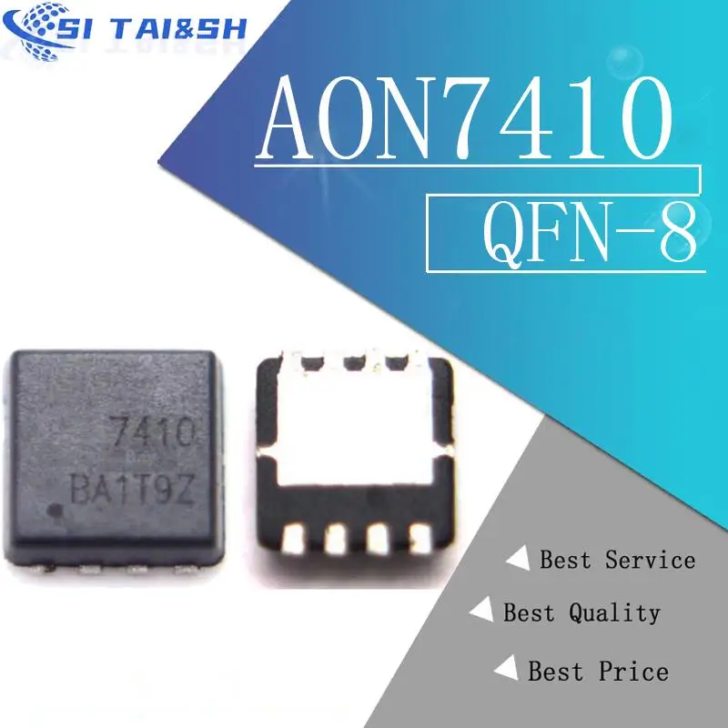 10pcs AON7410 AO7410 7410 QFN-8 MOSFET novo original