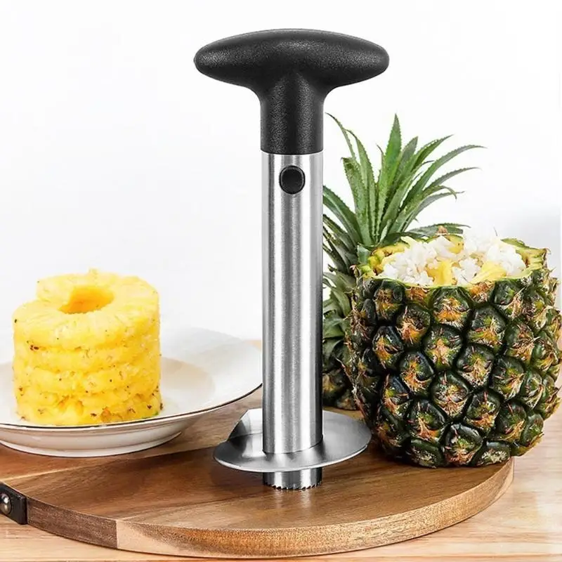 Stainless Steel Pineapple Corer Slicer With Non Slip Handle And Sharp Blade Perfect For Home Kitchen Fruit Salad Preparation