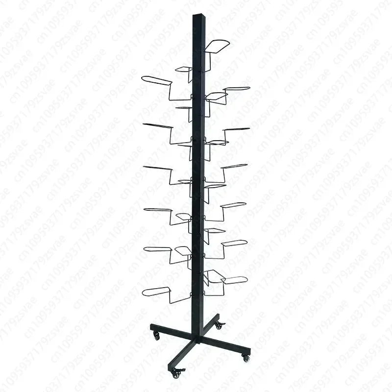 Floor-to-ceiling Wall Cardboard Baseball Bucket Hat Rack Display Hat Display Rack