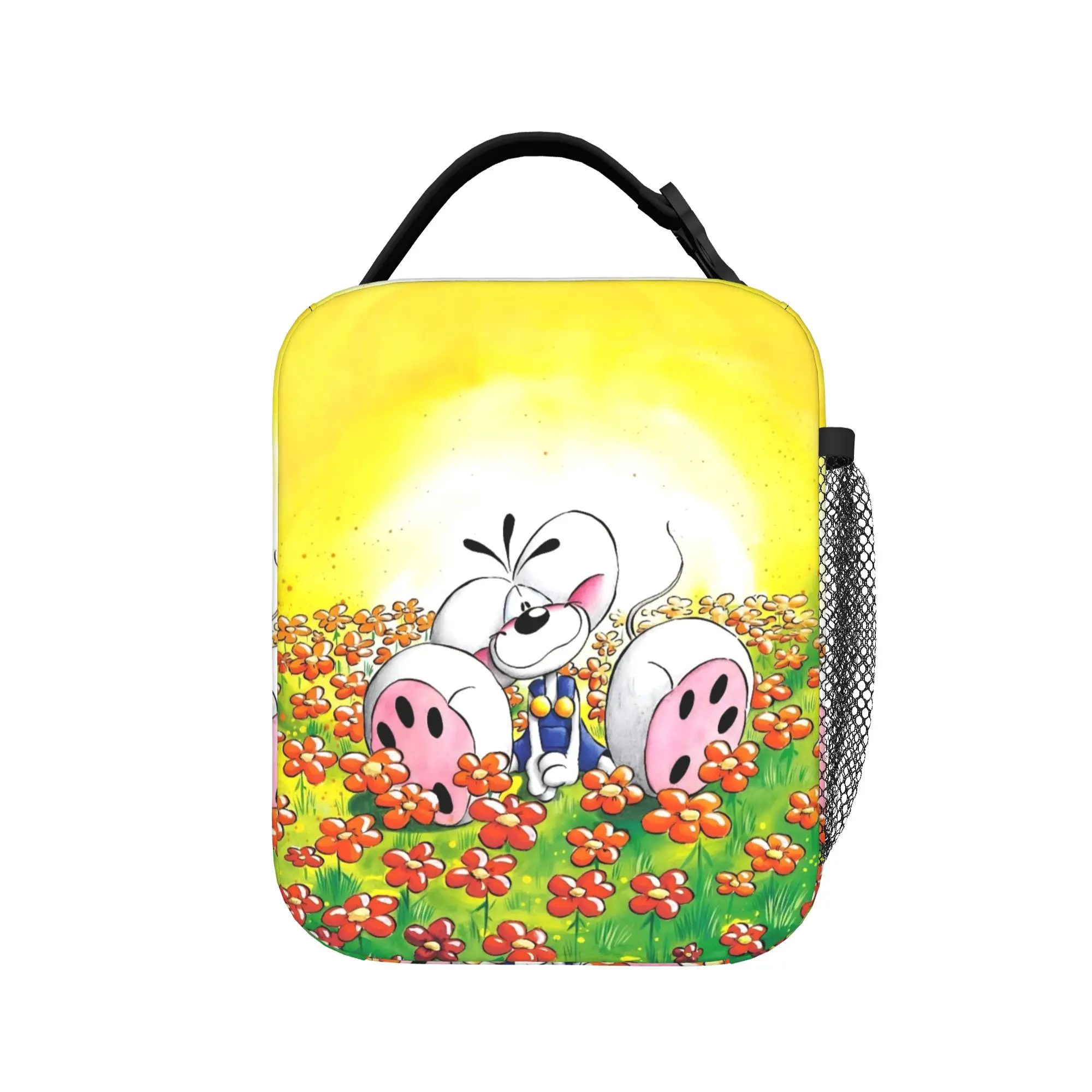 Cute Cartoon D-Diddl Mouse Thermal Insulated Lunch Bag for School  Portable Bento Box Cooler Thermal Lunch Boxes