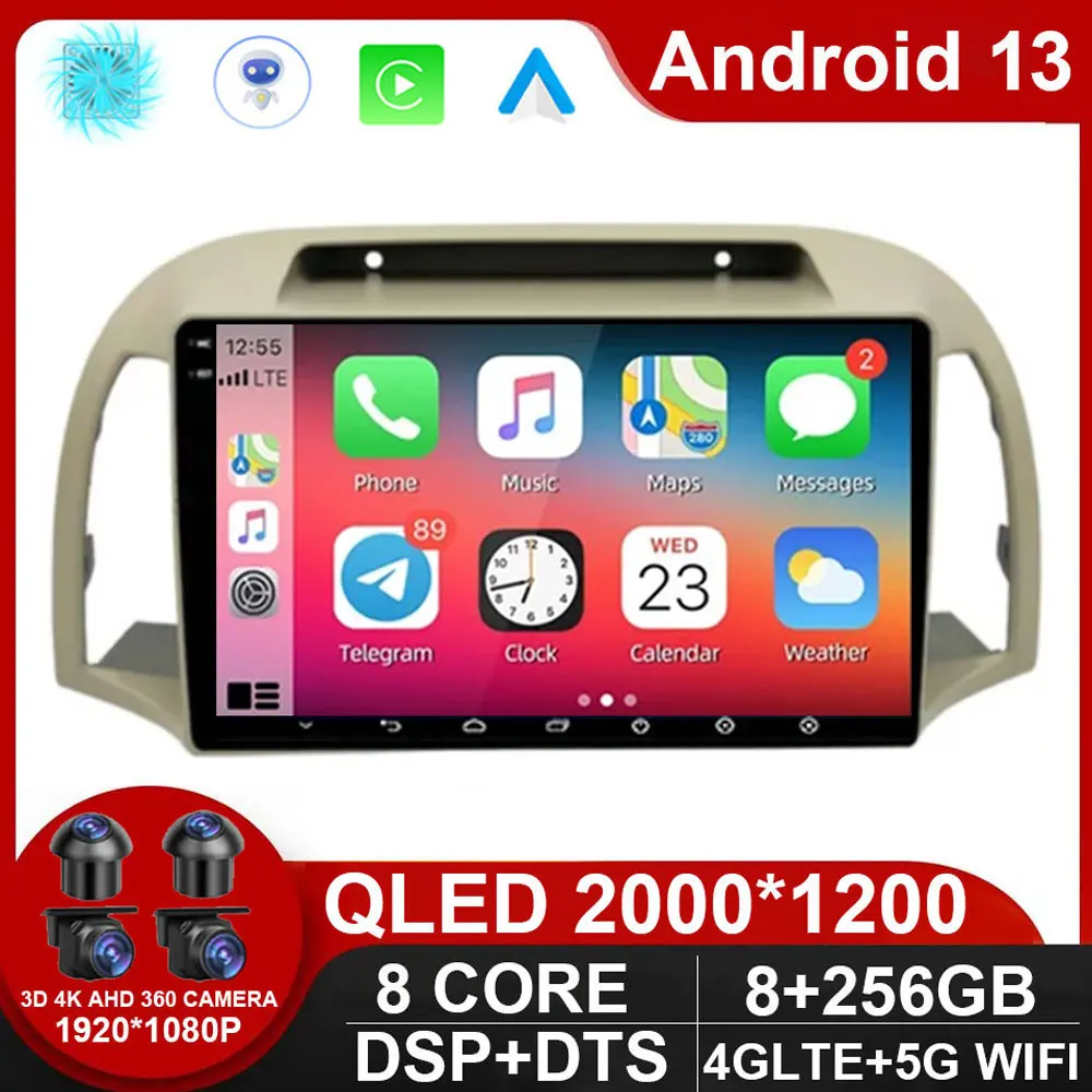 

Car Radio Android 13 For Nissan March Micra K12 2002 - 2010 Autostereo Multimedia Video Player Navigation GPS No 2din DVD