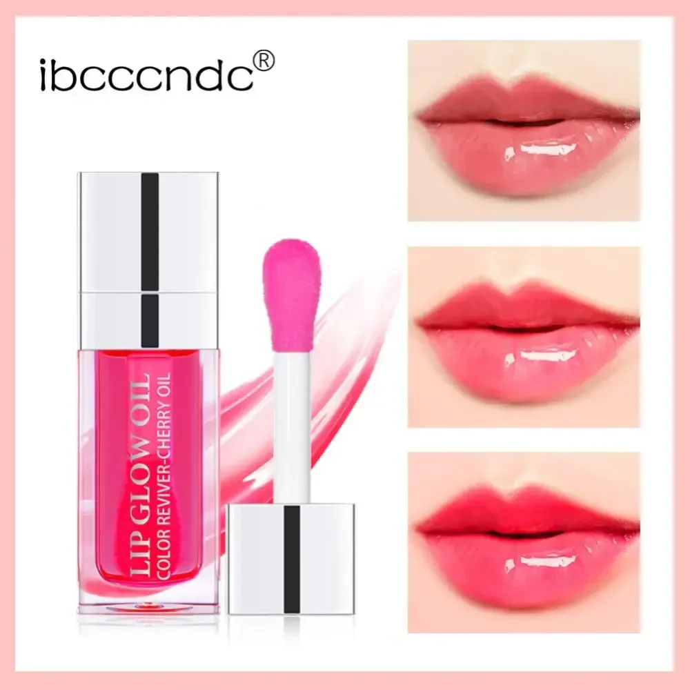 6ml Crystal Jelly Moisturizing Lip Oil Hydrating Plumping Lip Coat For Lipstick Clear Lip Gloss Tinted Sexy Lip Plumper Makeup