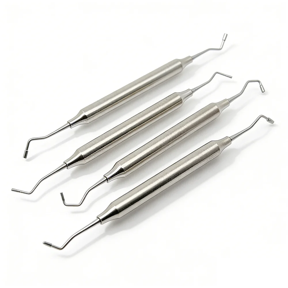 4Pcs Set Professional Dental Bone Graft Filling Instrument Kit Bone Powder Delivery Device & Burnisher Plugger - view 5