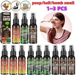 1-3pcs 30ml Fart Spray Prank Joke Plastic Liquid Fart Gag Party Spray Can Stink for Adults Kids Non Toxic Halloween Funny Toys