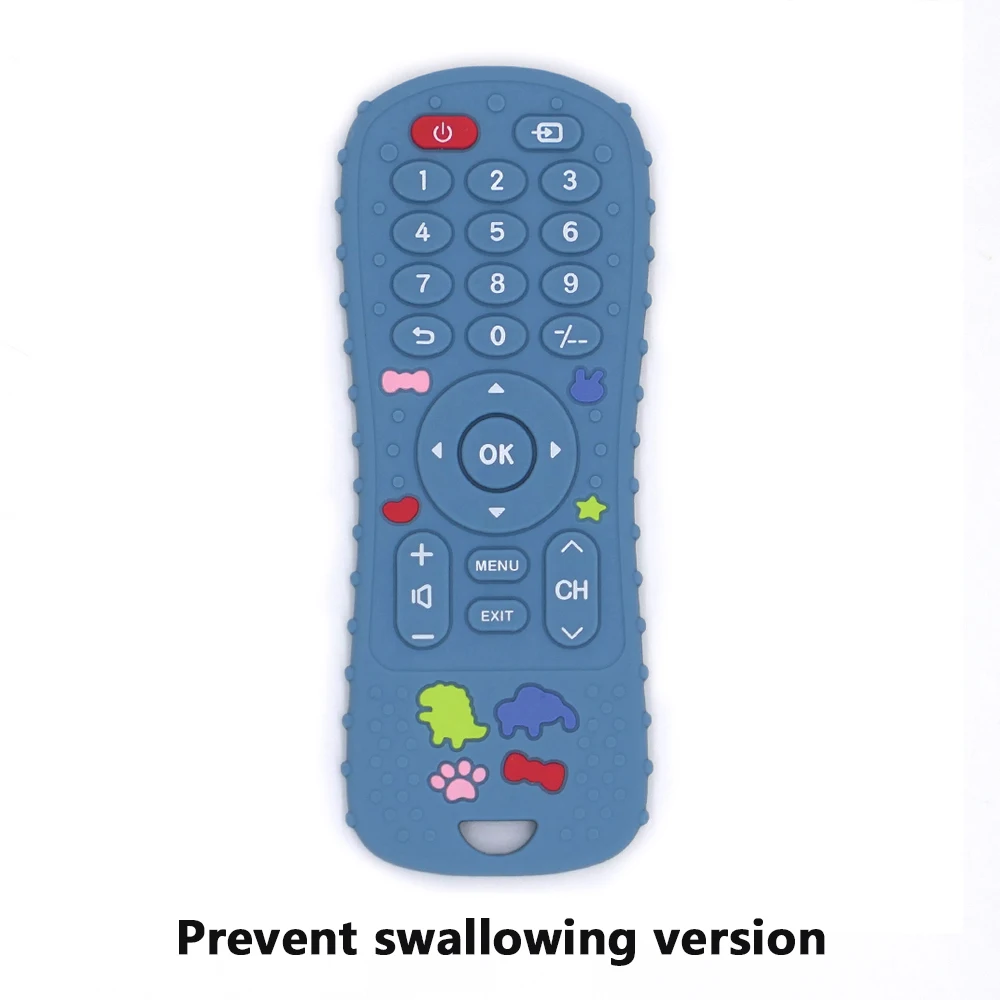 1 قطعة ألعاب الأطفال سيليكون التلفزيون التحكم عن بعد شكل عضاضة لعبة BPA الحرة سيليكون التسنين لعبة مضغة ملحقات الطفل الحسية